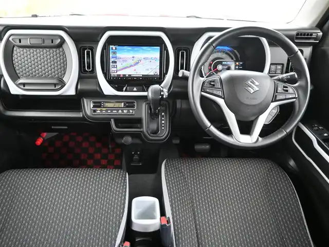 スズキ ハスラー HYBRID X ターボ 千葉県 2020(令2)年 6.5万km フェニックスレッドパール/ガンメタリック2トーンルーフ デュアルカメラブレーキサポート/レーダークルーズコントロール/アイドリングストップ/前席シートヒーター/社外SDナビ/地デジTV/【DVD/CD再生機能　Bluetooth接続】/バックカメラ/革巻きステアリング/ステアリングスイッチ/パドルシフト/LEDヘッドライト/フォグライト/ウインカーミラー/リアコーナーセンサー/純正15インチアルミホイル/サイド/カーテンエアバッグ/携帯リモコン