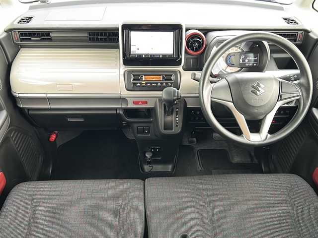 スズキ スペーシア HYBRID X 岐阜県 2023(令5)年 1.6万km オフブルーM 登録時走行距離：15812km/ワンオーナー/ナビ（AVIC-RZ812）/フルセグテレビ・Bluetooth・CD・DVD/バックカメラ/ETC/両側パワースライドドア/コーナーセンサー/シートヒーター/ドライブレコーダー/フロアマット/オートライト/プッシュスタート/スマートキー/スペアキー/保証書/取扱説明書