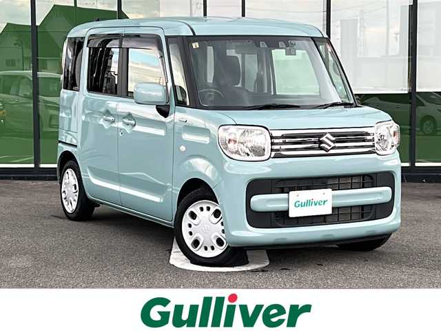 スズキ スペーシア HYBRID X 岐阜県 2023(令5)年 1.6万km オフブルーM 登録時走行距離：15812km/ワンオーナー/ナビ（AVIC-RZ812）/フルセグテレビ・Bluetooth・CD・DVD/バックカメラ/ETC/両側パワースライドドア/コーナーセンサー/シートヒーター/ドライブレコーダー/フロアマット/オートライト/プッシュスタート/スマートキー/スペアキー/保証書/取扱説明書