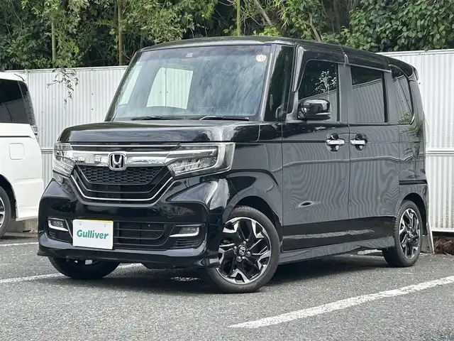 ホンダ Ｎ ＢＯＸ 茨城県 2018(平30)年 7.8万km クリスタルブラックパール ワンオーナー/ホンダセンシング/イモビライザー/車線維持支援システム（LKAS）/両側パワースライドドア/ドライブレコーダー/純正モニター/バックカメラ/Bluetooth/ワンセグ/ETC