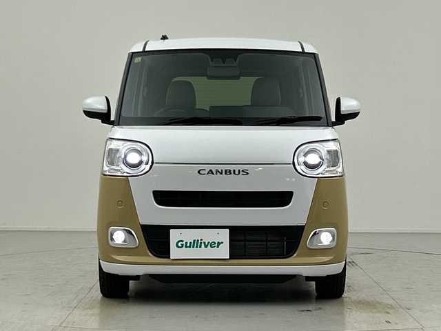 ダイハツ ムーヴ キャンバス 愛知県 2023(令5)年 0.3万km シャイニングホワイトパール/サンドベージュメタリック 純正ナビ/・Ｂｌｕｅｔｏｏｔｈ/・フルセグ/・ＤＶＤ/ＣＤ/両側パワースライドドア/バックカメラ/シートシート/スマートアシストIII/衝突軽減/コーナーセンサー/レーンキープ/LEDヘッドライト/オートマチックハイビーム/スペアキー