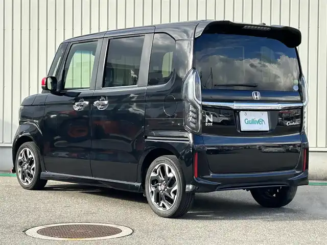 ホンダ Ｎ ＢＯＸ カスタム G L ターボ ホンダセンシング 富山県 2019(平31)年 8.2万km クリスタルブラックパール 純正メモリナビ/両側パワスラ/ハーフレザーシート/バックカメラ/パドルシフト/フロアマット/純正15インチAW/コーナーセンサー/プッシュスタート/スマートキー/CD/DVD/ビルトインETC/LEDヘッドライト/プッシュスタート/後席サンシェード/ウィンカーミラー/カーテンエアバック/Lylixエアロ/横滑り防止装置/衝突被害軽減システム/ウィンカーミラー/保証書/取扱説明書