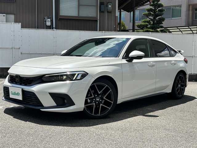 ホンダ シビック EX 愛知県 2021(令3)年 4.5万km プラチナホワイトパール ワンオーナー/純ディスプレイナビテレビ/フルセグテレビ/バックカメラ/ワイヤレス充電/BOSEサウンドシステム/ハーフレザーシート/純18インチAW/アダプティブドライビングビーム/LEDフォグ/リアウィング/前後ドライブレコーダー/ビルドインETC/シートヒーター/新車保証書.取説/スペアキー