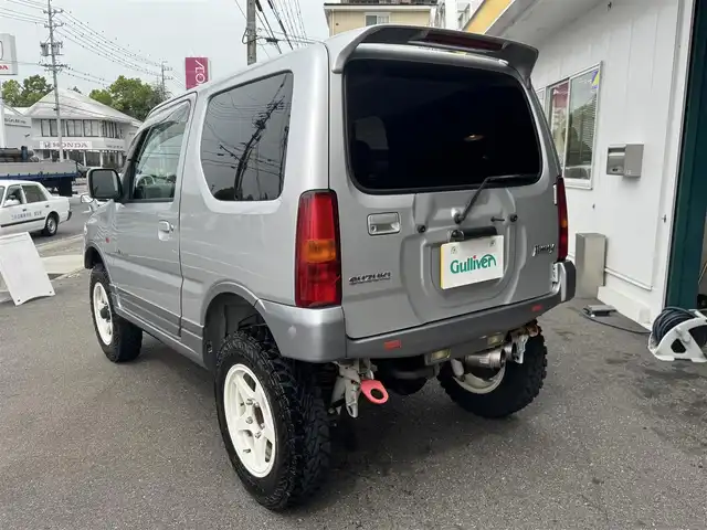 スズキ ジムニー ランドベンチャー 愛知県 2003(平15)年 15.4万km シルキーシルバーメタリック ユーザー買取車/禁煙車/ハーフレザーシート/モモステアリング/F5速/リフトアップ/4WD/社外F.R ショートバンパー/社外マフラー（ウイルスウイン）/リヤスポイラー