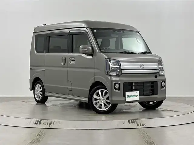 スズキ エブリィ ワゴン PZターボ スペシャル ハイルーフ 埼玉県 2024(令6)年 0.1万km モスグレーメタリック 社外ナビ/(Bluetooth/CD/DVD/ipod/USB/AM/FM)/地デジフルセグ/バックカメラ/両側パワースライドドア/衝突軽減ブレーキ/車線逸脱警報/クリアランスソナー/オートステップ/運転席シートヒーター/アイドリングストップ/フロントフォグランプ/ウィンカーミラー/ステアリングリモコン/プッシュスタート/純正フロアマット/純正ドアバイザー/純正14インチアルミホイール