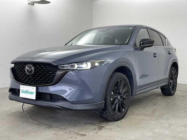 マツダ ＣＸ－５ XD ブラックトーンエディション 兵庫県 2021(令3)年 1.4万km ポリメタルグレーM ・純正10.25インチナビ（SDカード欠品）/・Bluetooth/USB/フルセグテレビ/・360°ビューモニター/・i-ACTIVE　SENSE/・スマート・ブレーキ・サポート/・スマート・シティ・ブレーキ・サポート/・レーダクルーズコントロール/・ドライバーアテンションアラート/・車間認知支援システム/・車線逸脱警報/・ブラインドスポットモニター/・横滑り防止装置/・レーンキープアシストシステム/・オートマチックハイビーム/・電子パーキングブレーキ/・オートホールドブレーキ/・パワーバックドア/・ヘッドアップディスプレイ/・ステアリングスイッチ/・ステアリングヒーター/・パドルシフト/・横滑り防止装置/・ハーフレザーシート/・前席シートヒーター/・運転席パワーシート/・社外フロアマット/・LEDヘッドライト/・フォグライト/・純正19インチアルミホイールタイヤ/・電動格納ミラー/・前方ドライブレコーダー/・ETC2.0/・スマートキー/・スペアキー