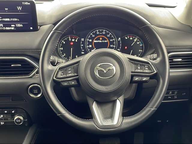 マツダ ＣＸ－５ XD ブラックトーンエディション 兵庫県 2021(令3)年 1.4万km ポリメタルグレーM ・純正10.25インチナビ（SDカード欠品）/・Bluetooth/USB/フルセグテレビ/・360°ビューモニター/・i-ACTIVE　SENSE/・スマート・ブレーキ・サポート/・スマート・シティ・ブレーキ・サポート/・レーダクルーズコントロール/・ドライバーアテンションアラート/・車間認知支援システム/・車線逸脱警報/・ブラインドスポットモニター/・横滑り防止装置/・レーンキープアシストシステム/・オートマチックハイビーム/・電子パーキングブレーキ/・オートホールドブレーキ/・パワーバックドア/・ヘッドアップディスプレイ/・ステアリングスイッチ/・ステアリングヒーター/・パドルシフト/・横滑り防止装置/・ハーフレザーシート/・前席シートヒーター/・運転席パワーシート/・社外フロアマット/・LEDヘッドライト/・フォグライト/・純正19インチアルミホイールタイヤ/・電動格納ミラー/・前方ドライブレコーダー/・ETC2.0/・スマートキー/・スペアキー