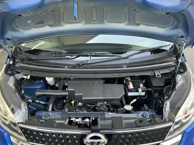 日産 デイズ ルークス ハイウェイスター Gターボ 福島県 2020(令2)年 4.1万km オーシャンブルーP 登録時走行距離40121km/純正SDナビ【MM319D-W】/（フルセグTV/Bluetooth/DVD/AUX）/アラウンドビューモニター/エマージェンシーブレーキ/クルーズコントロール/レーンキープアシスト/オートマチックハイビーム/純正前方ドライブレコーダー/革巻きステアリング/ステアリングスイッチ/オートライト/LEDヘッドライト/フォグライト/後席サーキュレーター/後席サンシェード/ETC/純正アルミホイール
