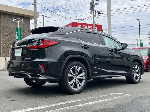 レクサス ＲＸ 450h バージョンL 静岡県 2016(平28)年 4万km グラファイトブラックガラスフレーク エンジンスタートボタン/パワーステアリング/パワーウィンドウ/取扱説明書/100V充電/アイドリングストップ/オートエアコン/スマートキー/スペアキー１本/クルーズコントロール/ETC2.0/USB入力端子/全方位カメラ/純正ナビ（CD.BT.ワンセグ）/電動リアゲート/電動格納セカンドシート/純正ドライブレコーダー/純正フロアマット/D席N席パワーシート/全席シートヒーター/D席N席エアシート/純正アルミホイール/ABS/横滑り防止装置/コーナーセンサー前後/レーンキープアシスト/オートライト/オートマチックハイビーム/LEDライト/W+サイトエアバック/衝突軽減システム/カーテンエアバック/ステアリングヒーター/BSM