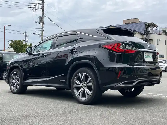 レクサス ＲＸ 450h バージョンL 静岡県 2016(平28)年 4万km グラファイトブラックガラスフレーク エンジンスタートボタン/パワーステアリング/パワーウィンドウ/取扱説明書/100V充電/アイドリングストップ/オートエアコン/スマートキー/スペアキー１本/クルーズコントロール/ETC2.0/USB入力端子/全方位カメラ/純正ナビ（CD.BT.ワンセグ）/電動リアゲート/電動格納セカンドシート/純正ドライブレコーダー/純正フロアマット/D席N席パワーシート/全席シートヒーター/D席N席エアシート/純正アルミホイール/ABS/横滑り防止装置/コーナーセンサー前後/レーンキープアシスト/オートライト/オートマチックハイビーム/LEDライト/W+サイトエアバック/衝突軽減システム/カーテンエアバック/ステアリングヒーター/BSM