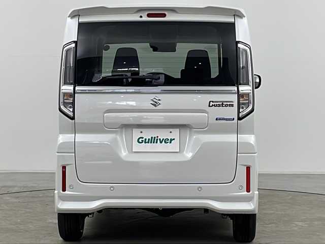 スズキ スペーシア カスタム HYBRID GS 道央・札幌 2024(令6)年 0.1万km ピュアホワイトP ・4WD/・スズキセーフティサポート/・衝突軽減ブレーキ/・誤発進抑制機能/・車線維持支援機能/・ふらつき警報/・アダプティブクルーズコントロール/・標識認識機能/・ハイビームアシスト/・片側パワースライドドア/・シートヒーター/・前後コーナーセンサー/・アイドリングストップ/・ステアリングスイッチ/・純正フロアマット/・ドアミラーヒーター/・LEDヘッドライト/・オートライト/・スマートキー/・純正14インチAW