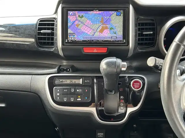 ホンダ Ｎ ＢＯＸ モデューロ X G ターボP 愛知県 2014(平26)年 8万km スマートブラック ワンオーナー/社外ナビ(AM/FM/CD/DVD/BT/フルセグTV)/クルーズコントロール/純正15インチアルミホイール/バックカメラ/パドルシフト/前方ドライブレコーダー/両側パワースライドドア/ETC/ターボ/オートライト/取説/保証書/スペアキー