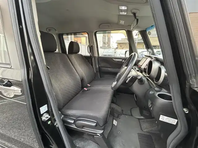 ホンダ Ｎ ＢＯＸ モデューロ X G ターボP 愛知県 2014(平26)年 8万km スマートブラック ワンオーナー/社外ナビ(AM/FM/CD/DVD/BT/フルセグTV)/クルーズコントロール/純正15インチアルミホイール/バックカメラ/パドルシフト/前方ドライブレコーダー/両側パワースライドドア/ETC/ターボ/オートライト/取説/保証書/スペアキー
