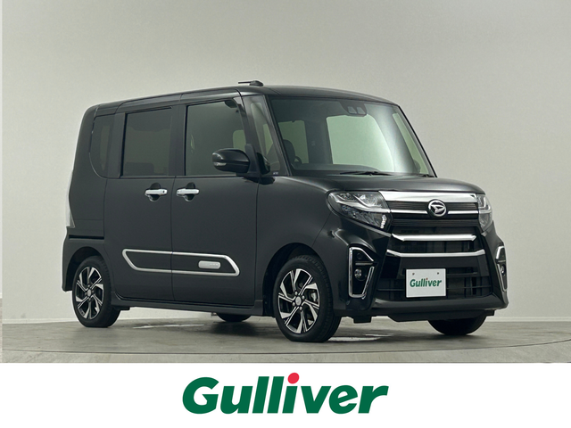 ダイハツ タント カスタム X スタイルセレクション 埼玉県 2021(令3)年 1.4万km ブラックマイカメタリック 　スマートアシスト　両側パワスラ　シートヒーター　ハーフレザーシート　LEDオートライト　サイドガーニッシュ　アイドリングストップ　コーナーセンサー　