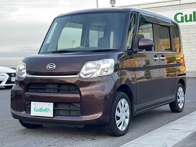 ダイハツ タント X 香川県 2017(平29)年 5.3万km プラムブラウンクリスタルマイカ 社外ナビ（ワンセグTV/CD/DVD再生/BT)/社外フロアマット/運転席シートヒーター/片側パワースライドドア/アイドリングストップ/オートライト/ETC