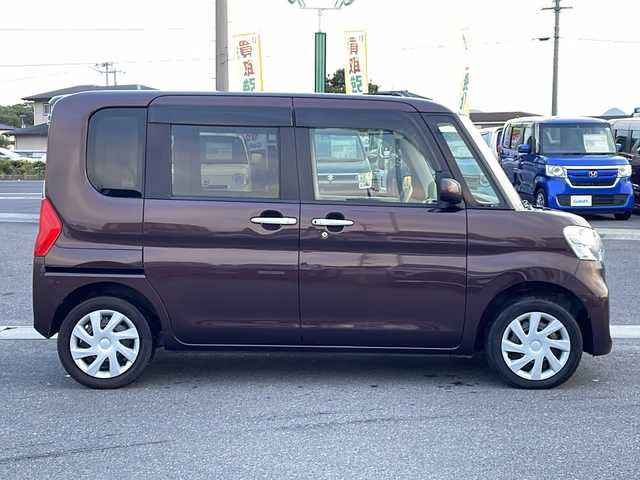 ダイハツ タント X 香川県 2017(平29)年 5.3万km プラムブラウンクリスタルマイカ 社外ナビ（ワンセグTV/CD/DVD再生/BT)/社外フロアマット/運転席シートヒーター/片側パワースライドドア/アイドリングストップ/オートライト/ETC