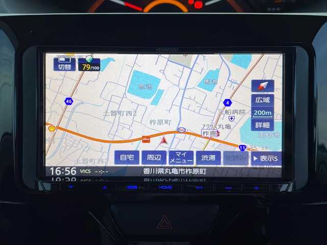 ダイハツ タント X 香川県 2017(平29)年 5.3万km プラムブラウンクリスタルマイカ 社外ナビ（ワンセグTV/CD/DVD再生/BT)/社外フロアマット/運転席シートヒーター/片側パワースライドドア/アイドリングストップ/オートライト/ETC