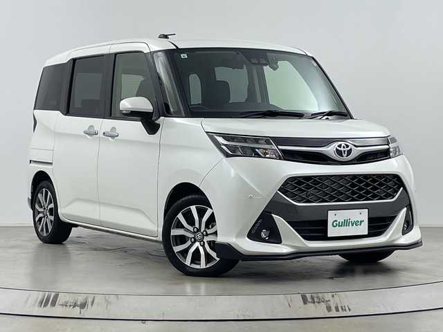 トヨタ タンク カスタムG－T 埼玉県 2019(令1)年 6.7万km ブラックマイカメタリック/パールホワイト2トーン 純正９インチナビ(型式：NSZT-Y68T)/CD/DVD/Bluetooth/フルセグ/バックカメラ/スマートアシスト/両側パワースライドドア/ドライブレコーダー/ETC/純正１５インチアルミホイール/電動格納ミラー/プッシュスタート/スマートキー