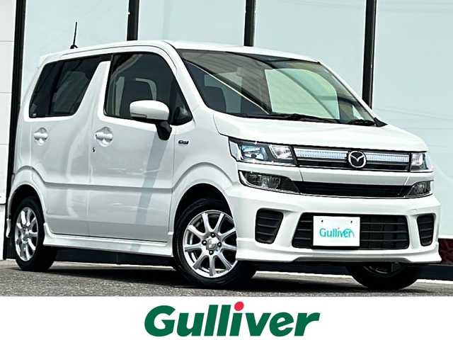マツダ フレア ハイブリッドXS 山形県 2020(令2)年 4.4万km ピュアホワイトP ４WD/衝突被害軽減システム/社外メモリナビ/（AM/FM/CD/DVD/TV/SD)/運転席助手席シートヒーター/レーンキープアシスト/電動格納ミラー/社外AW/純正フロアマット/スマートキー/スペアキー/オートライト