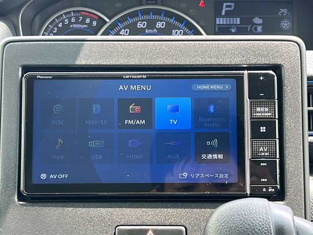 マツダ フレア ハイブリッドXS 山形県 2020(令2)年 4.4万km ピュアホワイトP ４WD/衝突被害軽減システム/社外メモリナビ/（AM/FM/CD/DVD/TV/SD)/運転席助手席シートヒーター/レーンキープアシスト/電動格納ミラー/社外AW/純正フロアマット/スマートキー/スペアキー/オートライト