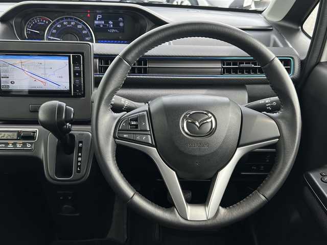 マツダ フレア ハイブリッドXS 山形県 2020(令2)年 4.4万km ピュアホワイトP ４WD/衝突被害軽減システム/社外メモリナビ/（AM/FM/CD/DVD/TV/SD)/運転席助手席シートヒーター/レーンキープアシスト/電動格納ミラー/社外AW/純正フロアマット/スマートキー/スペアキー/オートライト