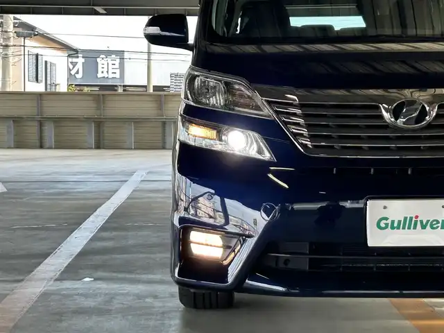 トヨタ ヴェルファイア 2．4Z 静岡県 2008(平20)年 5.3万km ダークブルーマイカ 純正ＨＤＤナビ/フルセグＴＶ/ＤＶＤ再生/ＢＴオーディオ/バックカメラ/ビルトインＥＴＣ/電動スライドドア/スマートキー/プッシュスタート/ウッドコンビハンドル/MTモード/ＨＩＤヘッドライト/コーナーセンサー/サイドカーテンエアバッグ/純正１８ＡＷ