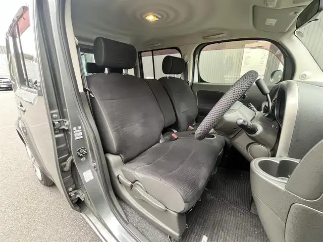 日産 キューブ 15X Vセレクション 滋賀県 2012(平24)年 8.8万km トワイライトグレー 純正7インチナビ/CD/DVD/TV/AUX/ベンチシート/ETC