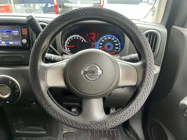 日産 キューブ 15X Vセレクション 滋賀県 2012(平24)年 8.8万km トワイライトグレー 純正7インチナビ/CD/DVD/TV/AUX/ベンチシート/ETC