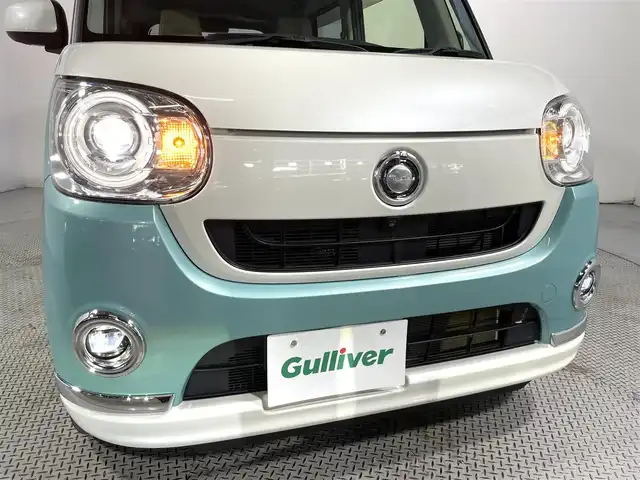 ダイハツ ムーヴ キャンバス G メイクアップ リミテッド　SAⅢ 大阪府 2018(平30)年 1.7万km パールホワイトⅢ/ファインミントメタリック 2トーン 社外ナビTV 360カメラ 両側パワースライドドア 衝突軽減ブレーキ スマートキー プッシュスタート オートライト オートエアコン 前後ドライブレコーダー ETC