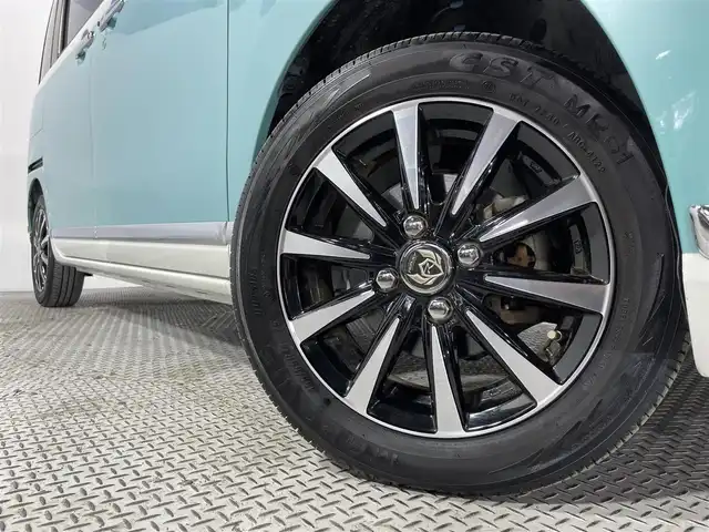 ダイハツ ムーヴ キャンバス G メイクアップ リミテッド　SAⅢ 大阪府 2018(平30)年 1.7万km パールホワイトⅢ/ファインミントメタリック 2トーン 社外ナビTV 360カメラ 両側パワースライドドア 衝突軽減ブレーキ スマートキー プッシュスタート オートライト オートエアコン 前後ドライブレコーダー ETC