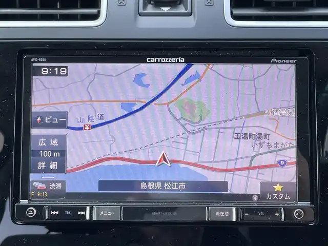 スバル インプレッサ スポーツ HV 2．0i-S アイサイト 島根県 2015(平27)年 5.8万km ダークブルーパール ワンオーナー/4WD/純正メモリナビ(AVIC-RZ09)/(AM/FM/CD/DVD/Bluetooth/SD)/フルセグTV/アイサイト/・プリクラッシュブレーキ/・アクティブレーンキープ/・全車追従機能付きクルーズコントロール/バックカメラ/オートライト/フォグランプ/純正17インチAW付サマータイヤ車載/D/N席パワーシート/ハーフレザーシート/パドルシフト/スマートキー/スペアキー×1/ドライブレコーダー/ビルトインETC/取扱説明書/保証書