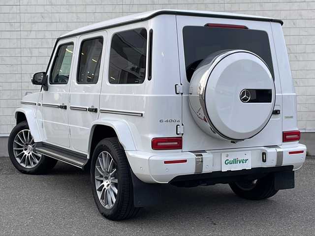 メルセデス・ベンツ ゲレンデヴァーゲン Ｇ４００ｄ AMGライン 福島県 2022(令4)年 0.1万km 白 ワンオーナー　レーダーセーフティＰ　ラグジュアリーＰ　サンルーフ　ブルメスターサウンド　アンビエントライト　メモリ付き電動黒革シート　全席シートヒーター　ＡＭＧ２０ＡＷ　純正前後ドラレコ　スペアキー