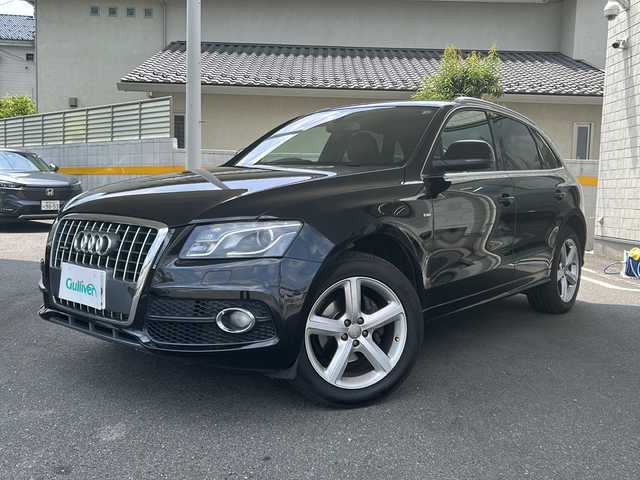 アウディ Ｑ５ 2．0 TFSI クワトロ 福島県 2012(平24)年 9.6万km ファントムブラックパールエフェクト 純正ナビ/フルセグTV/バックカメラ/DVD再生機能あり/ETC/パワーシート/メモリーシート/電動リアゲート/純正フロアマット/電格ミラー/パドルシフト/コーナーセンサー前後/オートライト/ステアリングボタン/電動格納ミラー/パドルシフト/純正AW