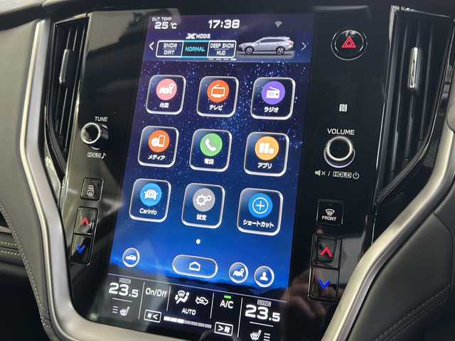 スバル アウトバック X－ブレイクEX 埼玉県 2021(令3)年 1.3万km クリスタルホワイトP メーカーオプション/本革シート/（ブラック/シルバーステッチ）/ハーマン/カードンサウンドシステム/ーーーーーーーーーーーーーーーーーーーーー/11.6インチセンターインフォメーションディスプレイ/&インフォメーションシステム/フルセグテレビ/アイサイト/ターボ/AWD/ルーフレール/純正18インチアルミホイール/アダプティブクルーズコントロール/前席パワーシート /シートヒーター/パワーバックドア/LEDヘッドライト/LEDフォグランプ/バックカメラ/サイドカメラ/USBポート/ETC/ステアリングリモコン/ステアリングヒーター/ミラーヒーター/オートライト/リアコーナーセンサー/スマートキー/プッシュスタート/保証書/取扱説明書
