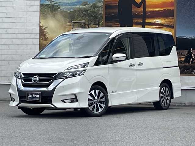 日産 セレナ ハイウェイスター G 愛知県 2016(平28)年 5.4万km ホワイト 両側パワースライド　/全方位カメラ　/純正ナビ（CD/DVD/Bru-ray／Bluetooth/フルセグTV）　/クルーズコントロール　/ドライブレコーダー　/オートマチックハイビーム/クリアランスソナー　/純正フロアマット/ビルトインETC