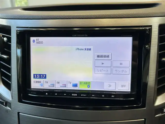スバル レガシィ ツーリングワゴン 2．5iアイサイト 大阪府 2011(平23)年 9.6万km 白 社外ナビ/TV/バックカメラ/純正17インチAW/HIDヘッドライト/クルコン/パドルシフト/パワーシート/ETC/ドラレコ/スマートキー