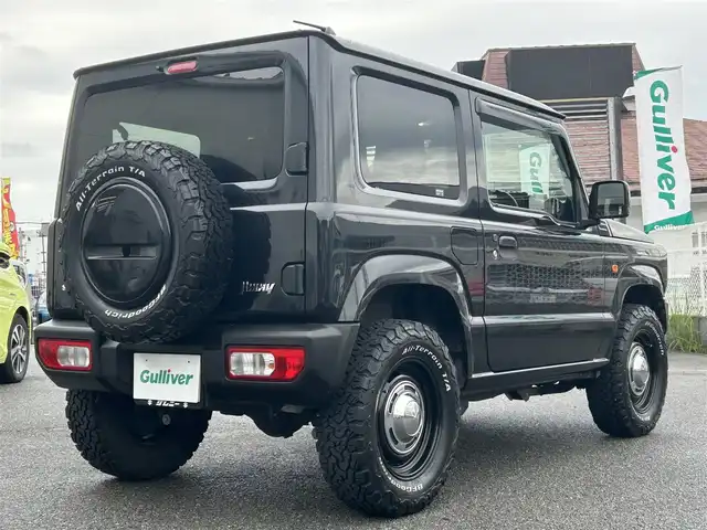 スズキ ジムニー XL 奈良県 2019(令1)年 3.3万km ブルーイッシュブラックパール3 1オーナー/4WD/純正ディーラーナビ(AVIC-RL710)/BT/CD/TV/SD/DVD//衝突軽減システム/レーンキープアシスト/横滑り防止装置/背面タイヤ/社外DEANホイール/ETC/ドラレコ/フルフラットシート/サイドエアバック/純正フロアマット/ターボ付/アイドリングストップ/オートLEDライト/保証書・取説・スペアキー付