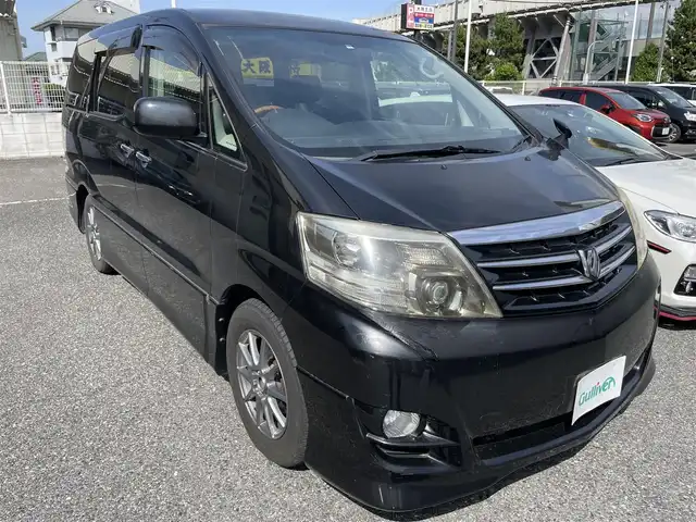 トヨタ アルファード Ｖ AS プラチナセレクションⅡ 千葉県 2008(平20)年 12万km ブラックマイカ ETC/社外ナビ（フルセグTV・CD・DVD・AM・FM）/10インチフリップダウンモニター/両側パワースライドドア/パワーバックドア/純正マット/オートライト/ステアリングスイッチ