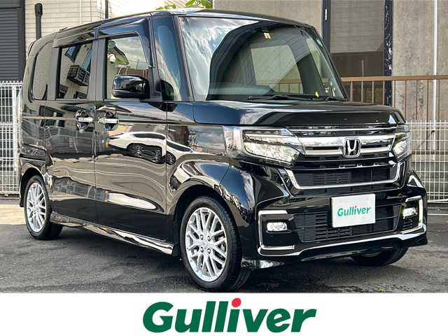 ホンダ Ｎ ＢＯＸ カスタム L ターボ 京都府 2022(令4)年 2万km クリスタルブラックパール ワンオーナー /ホンダセンシング　/クルーズコントロール　/純正インターナビ/（Gathers)/フルフラットシート　/フルセグ ＴＶ　/ＵＳＢ　/ＣＤ再生　/ＤＶＤ再生/Bluetooth　/ビルトインETC　/両側パワースライド　/Wサイドエアバッグ/カーテンエアバッグ/運転席＋助手席シートヒーター/パドルシフト/LEDヘッドライト