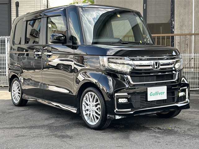 ホンダ Ｎ ＢＯＸ カスタム L ターボ 京都府 2022(令4)年 2万km クリスタルブラックパール ワンオーナー /ホンダセンシング　/クルーズコントロール　/純正インターナビ/（Gathers)/フルフラットシート　/フルセグ ＴＶ　/ＵＳＢ　/ＣＤ再生　/ＤＶＤ再生/Bluetooth　/ビルトインETC　/両側パワースライド　/Wサイドエアバッグ/カーテンエアバッグ/運転席＋助手席シートヒーター/パドルシフト/LEDヘッドライト