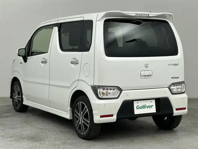 スズキ ワゴンＲ スティングレー HYBRID T 道央・札幌 2023(令5)年 1.5万km ピュアホワイトP ・4WD/・社外メモリナビ/・CD/DVD/BT/フルセグTV/・衝突被害軽減ブレーキ/・レーンキープアシスト/・クルーズコントロール/・コーナーセンサー/・アイドリングストップ/・プッシュスタート/・ステアスイッチ/・オートライト/・オートエアコン/・パドルシフト/・社外AW付冬タイヤ積込155/65R14