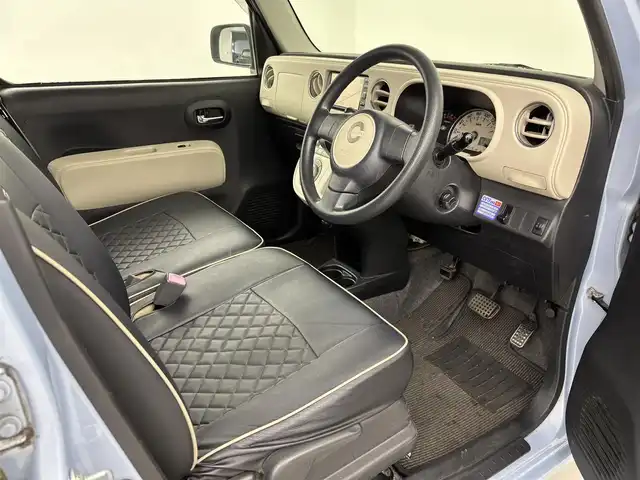 ダイハツ ミラ ココア プラスX 埼玉県 2010(平22)年 8.8万km ミストブルーマイカメタリック 純正ナビ　NSZN-W60/(CD/DVD/AUX/AM/FM)/バックカメラ/ルーフレール/前席シートカバー付/純正フロアマット/純正ドアバイザー/レベライザー/シガーソケット/フロントフォグランプ/ウィンカーミラー