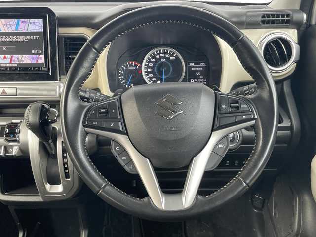 スズキ クロスビー HYBRID MZ 千葉県 2021(令3)年 5.3万km ピュアホワイトP 純正8インチSDナビ/フルセグTV/CD/DVD/SD/BT/ETC/アイドリングストップ/D+N席シートヒーター/パドルシフト/コーナーセンサー/LEDヘッドライト/オートライト/純正18インチアルミホイール