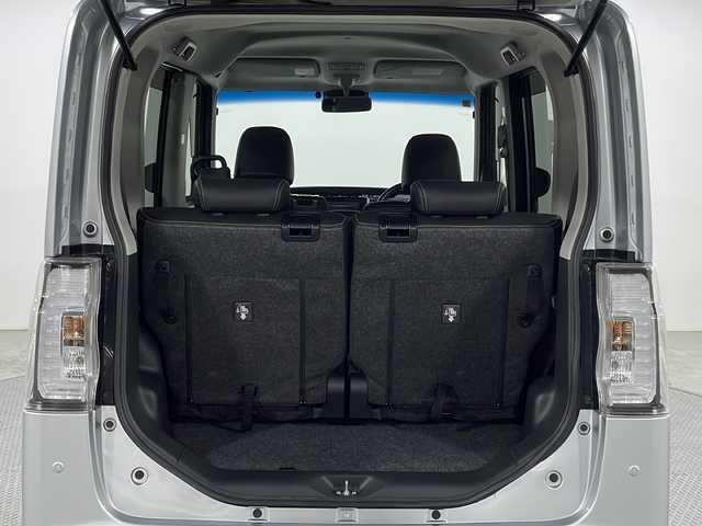 ダイハツ タント カスタム RS トップED SA Ⅲ 広島県 2018(平30)年 3.8万km ブライトシルバーメタリック 純正８型ナビ/パノラマモニター/シートヒーター/両側パワースライドドア/ＥＴＣ/オートマチックハイビーム/レーンキープアシスト/衝突被害軽減/踏み間違い防止/コーナーセンサー/ＬＥＤヘッドライト/フォグランプ/純正15インチアルミホイール(165/55/R15)/エアバッグ(運転席/助手席)