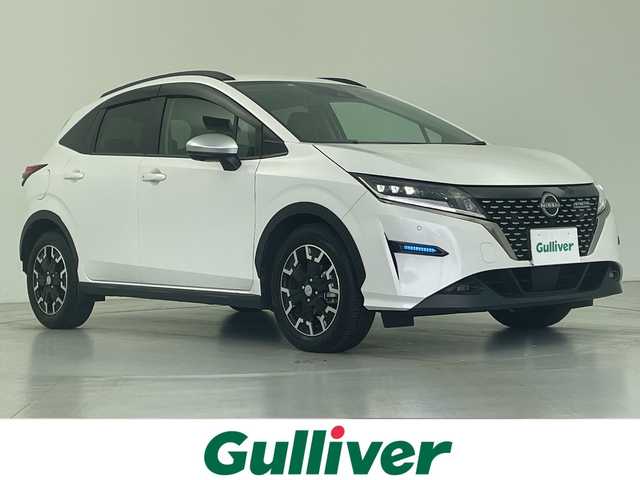 日産 ノート オーテック クロスオーバー 愛知県 2022(令4)年 1.9万km ピュアホワイトパール 寒冷地仕様/純正メモリナビ・フルセグTV/テレビキャンセラー/アラウンドビューモニター/ワイヤレス充電/スマートキー/LEDヘッドライト/コーナーセンサー/ブラインドスポットモニター/デジタルインナーミラー/ステアリングヒーター/電動パーキング/HDMI/ETC2.0/プロパイロット/シートヒーター