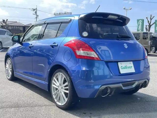 スズキ スイフト スポーツ 愛媛県 2012(平24)年 5.7万km ブーストブルーパールメタリック 6速MT/SDナビ（Bluetooth/フルセグTV/DVD再生）/バックカメラ/ETC/クルーズコントロール/純正フロアマット/USB入力端子/純正ドアバイザー/トノカバー/純正アルミホイール/スペアキー