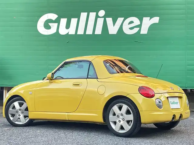 ダイハツ コペン アクティブトップ 東京都 2002(平14)年 4.6万km ジョーヌイエロー ワンオーナー/禁煙車/Gパック/・プロジェクター式HIDヘッドランプ/・イモビライザー/・MD/CD/・2スピーカー/アクティブトップ/ブラックファブリックシート/純正アルミホイール/純正フロアマット/リモコンキー/スペアキー×1