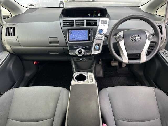 トヨタ プリウス α S 茨城県 2014(平26)年 9.9万km ホワイトパールクリスタルシャイン 純正SDナビ(NSZT-W62G)/　【フルセグ/Bluetooth/CD/DVD/SD】/バックカメラ/ビルトインETC/オートライト/フォグライト/ヘッドライトレベライザー/ステアリングスイッチ/電動格納ミラー/取扱説明書/新車時保証書