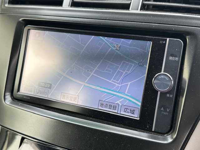 トヨタ プリウス α S 茨城県 2014(平26)年 9.9万km ホワイトパールクリスタルシャイン 純正SDナビ(NSZT-W62G)/　【フルセグ/Bluetooth/CD/DVD/SD】/バックカメラ/ビルトインETC/オートライト/フォグライト/ヘッドライトレベライザー/ステアリングスイッチ/電動格納ミラー/取扱説明書/新車時保証書