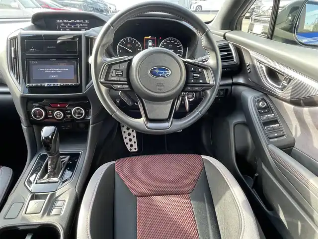 スバル インプレッサ スポーツ STI スポーツ 島根県 2021(令3)年 2.7万km WRブルーパール ４WD/アイサイト/衝突軽減ブレーキ/レーンアシスト・ハンドルアシスト/レーダークルーズコントロール　/ブラインドスポットモニター/アルパインＳＤナビ【7DNXF2】/　CD/DVD/BT/USB/フルセグTV/バック/フロント/右サイドカメラ　/ＥＴＣ2.0　/ドライブレコーダー/アイドリングストップ/運転席メモリーシート　/前席パワーシート　/純正ＬＥＤオートヘッドライト　/フォグランプ/純正STI専用ダークメタリック塗装１８インチアルミホイール/純正フロアマット/パドルシフト/電動パーキングブレーキ/オートブレーキホールド/トノカバー/ドアバイザー/電動格納ウインカーミラー/プッシュスタート/スマートキー/保証書/取扱説明書/スペアキー１本